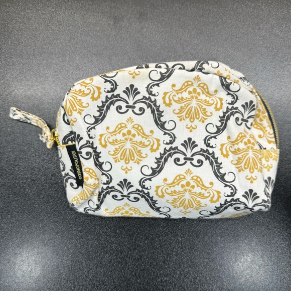 Cosmopolitan Cosmetic Makeup Travel Bag Black White Gold - Picture 9 of 9